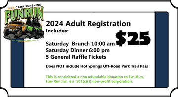 Registration: ADULT &/or CHILD: Fun-Run 2024