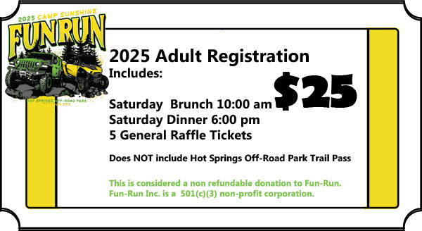 Registration: ADULT &/or CHILD: Fun-Run 2025