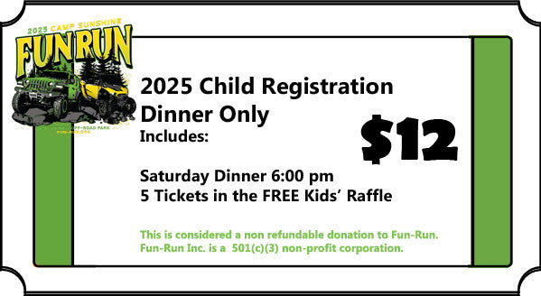 Registration: ADULT &/or CHILD: Fun-Run 2025